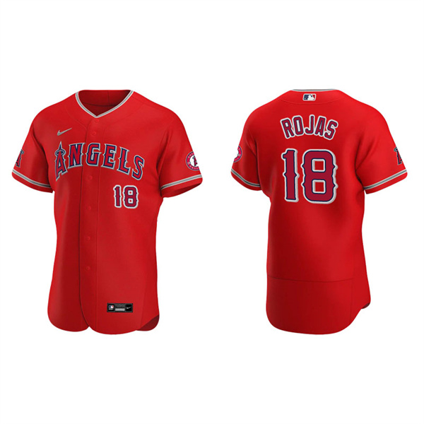 Men's Los Angeles Angels Jose Rojas Red Authentic Jersey