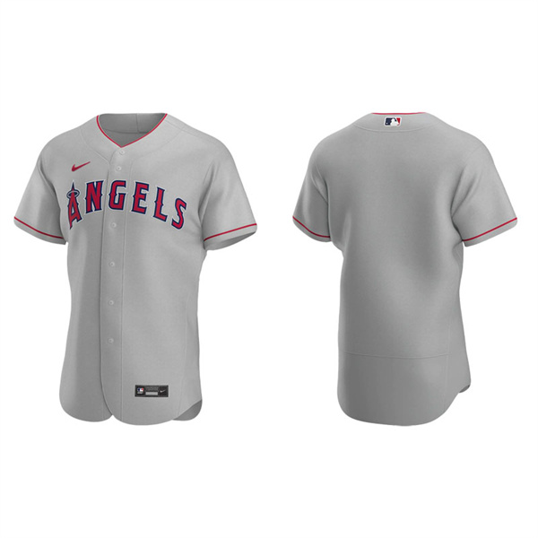 Men's Los Angeles Angels Gray Authentic Road Jersey