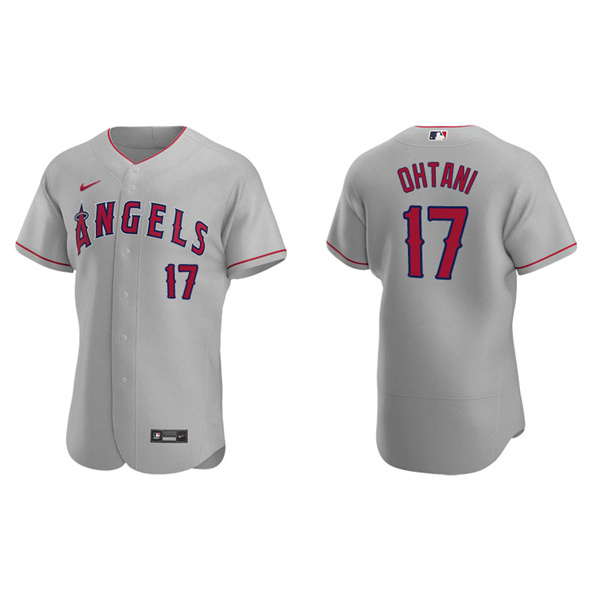 Men's Los Angeles Angels Shohei Ohtani Gray Authentic Road Jersey