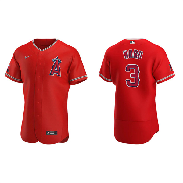 Men's Los Angeles Angels Taylor Ward Red Authentic Alternate Jersey