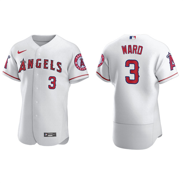Men's Los Angeles Angels Taylor Ward White Authentic Home Jersey