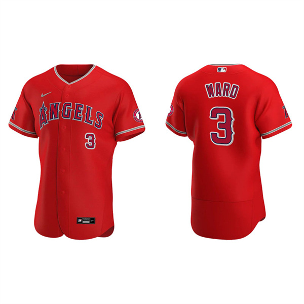 Men's Los Angeles Angels Taylor Ward Red Authentic Jersey