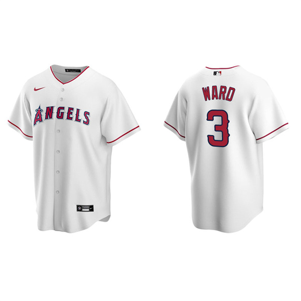 Men's Los Angeles Angels Taylor Ward White Replica Home Jersey