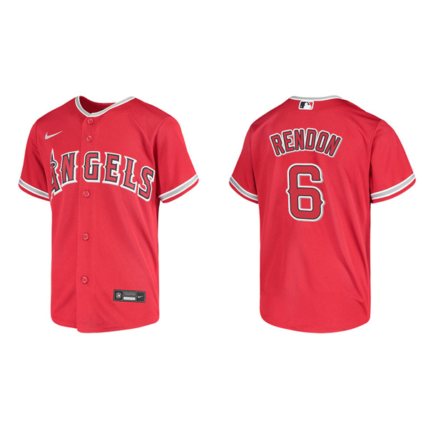 Youth Anthony Rendon Los Angeles Angels Red Replica Jersey