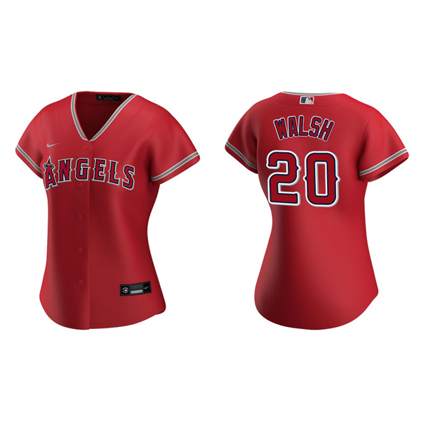 Women's Jared Walsh Los Angeles Angels Red Replica Jersey
