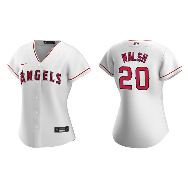 Women's Jared Walsh Los Angeles Angels White Replica Jersey