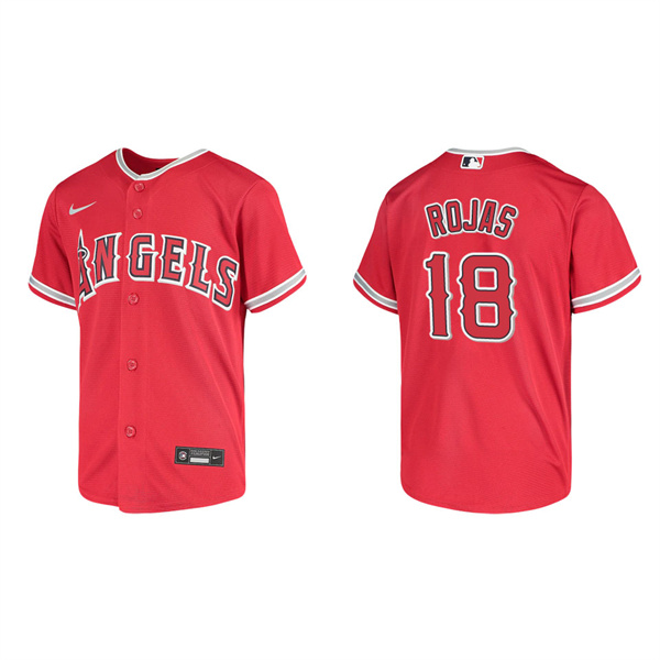 Youth Jose Rojas Los Angeles Angels Red Replica Jersey