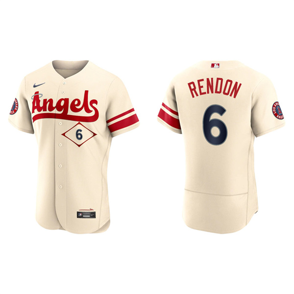 Men's Anthony Rendon Angels Cream 2022 City Connect Authentic Team Jersey