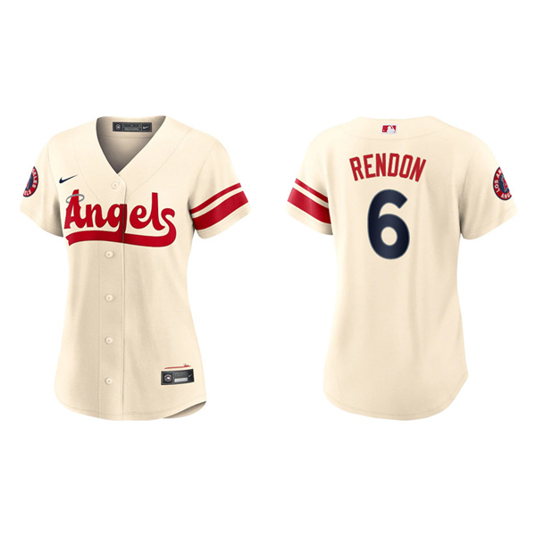 Women's Anthony Rendon Angels Cream 2022 City Connect Replica Team Jersey
