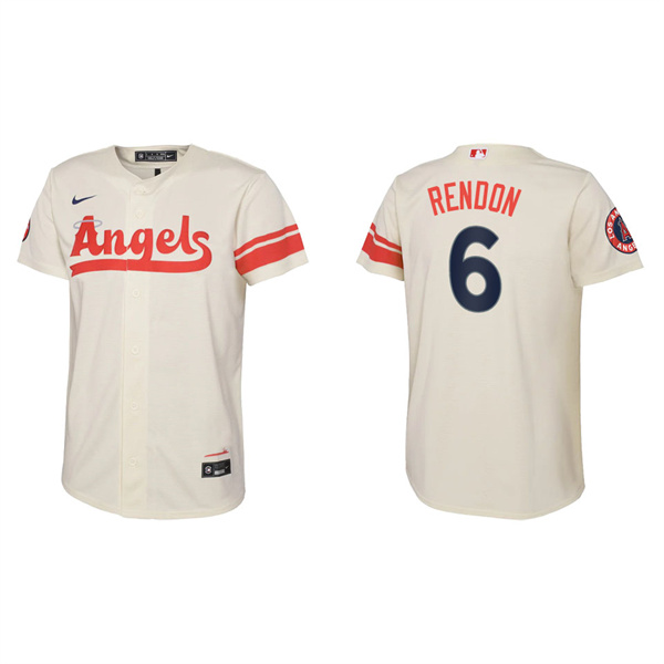 Youth Anthony Rendon Angels Cream 2022 City Connect Replica Team Jersey