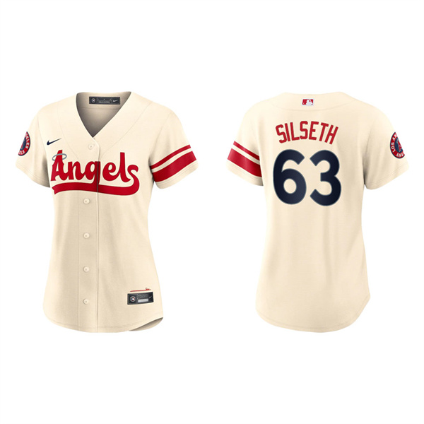 Women's Chase Silseth Angels Cream 2022 City Connect Replica Team Jersey