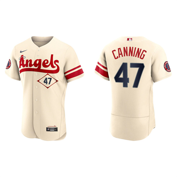 Men's Griffin Canning Angels Cream 2022 City Connect Authentic Team Jersey