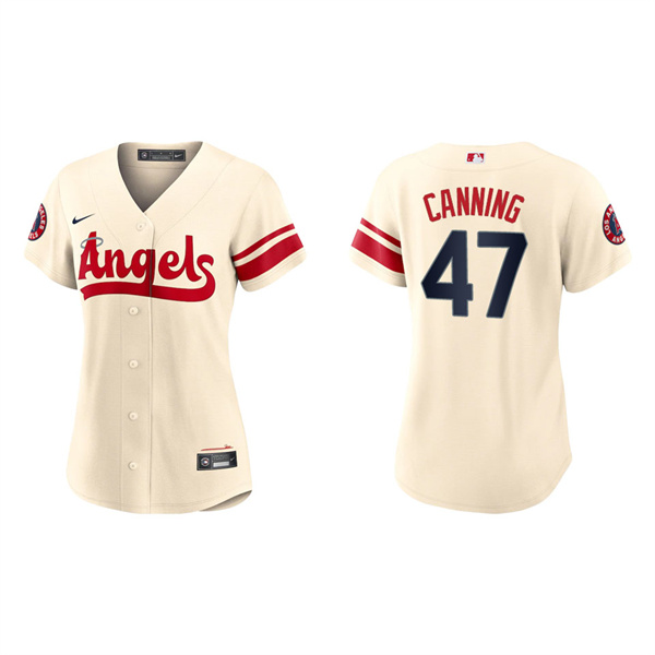 Women's Griffin Canning Angels Cream 2022 City Connect Replica Team Jersey