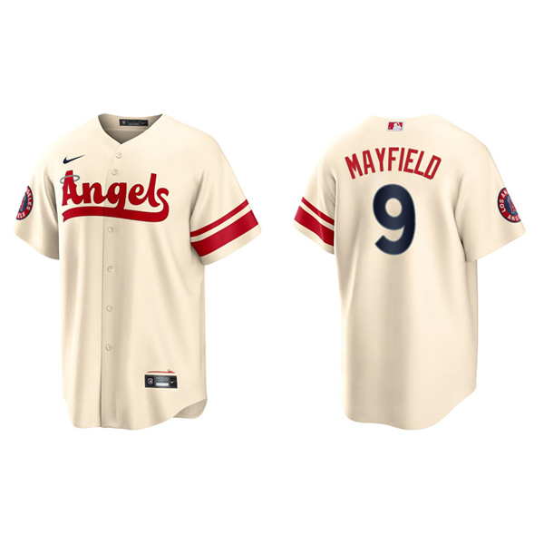 Men's Jack Mayfield Angels Cream 2022 City Connect Replica Player Jersey
