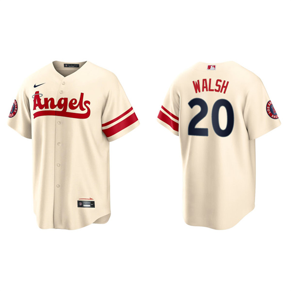 Men's Jared Walsh Angels Cream 2022 City Connect Replica Player Jersey