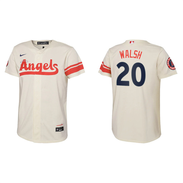 Youth Jared Walsh Angels Cream 2022 City Connect Replica Team Jersey