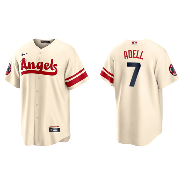 Men's Jo Adell Angels Cream 2022 City Connect Replica Player Jersey