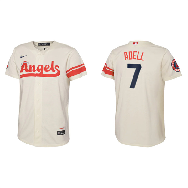 Youth Jo Adell Angels Cream 2022 City Connect Replica Team Jersey