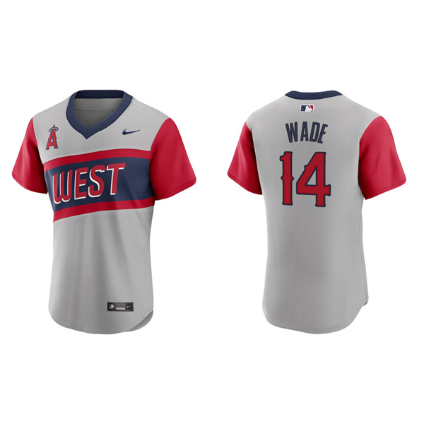 Men's Tyler Wade Los Angeles Angels Gray 2021 Little League Classic Authentic Jersey