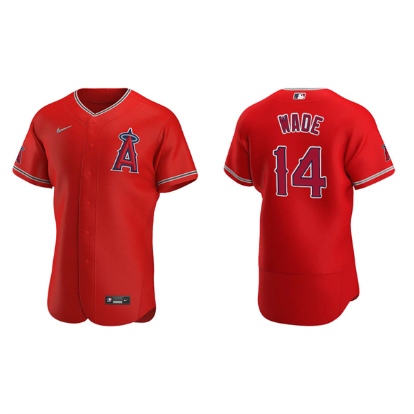 Men's Tyler Wade Los Angeles Angels Red Authentic Alternate Jersey