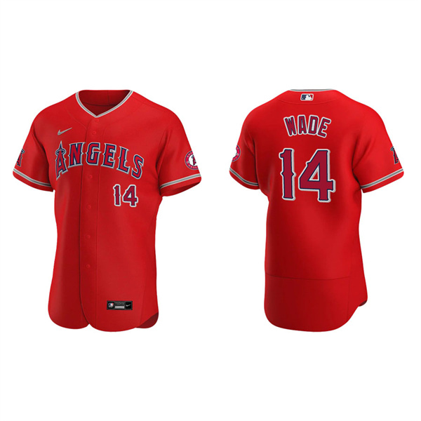 Men's Tyler Wade Los Angeles Angels Red Authentic Jersey
