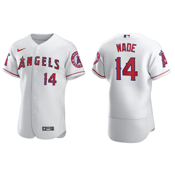 Men's Tyler Wade Los Angeles Angels White Authentic Home Jersey