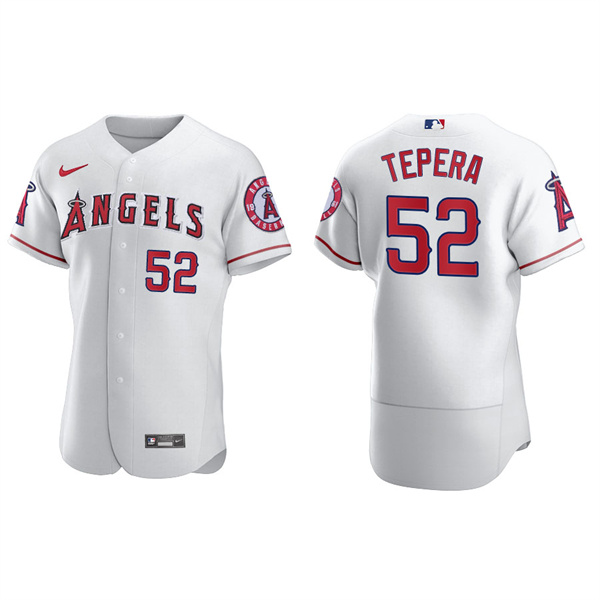 Men's Los Angeles Angels Ryan Tepera White Authentic Home Jersey