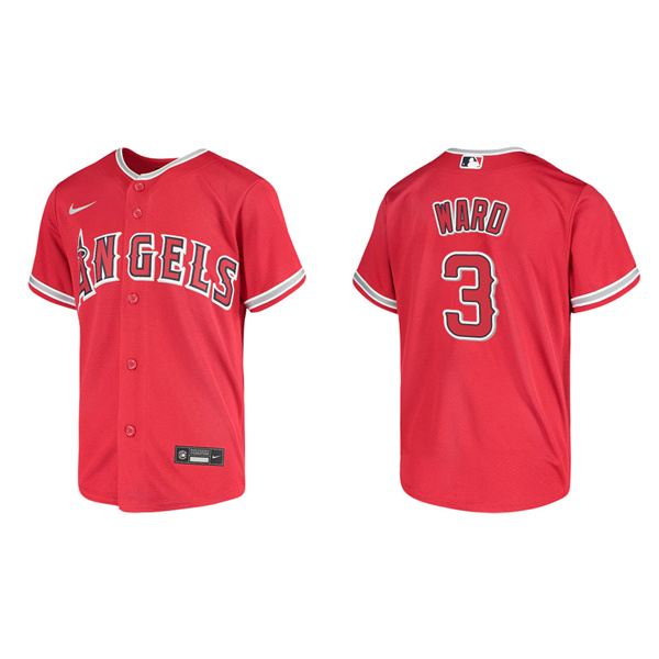 Youth Taylor Ward Los Angeles Angels Red Replica Jersey
