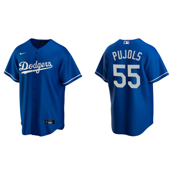Men's Los Angeles Dodgers Albert Pujols Royal Replica Alternate Jersey