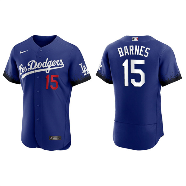 Men's Los Angeles Dodgers Austin Barnes Royal 2021 City Connect Authentic Jersey