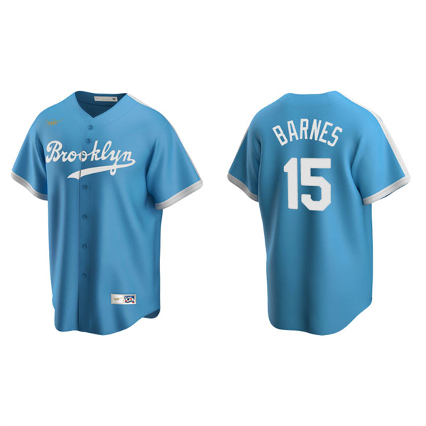 Men's Los Angeles Dodgers Austin Barnes Light Blue Cooperstown Collection Alternate Jersey