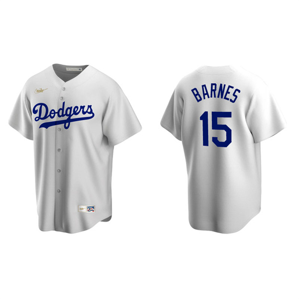 Men's Los Angeles Dodgers Austin Barnes White Cooperstown Collection Home Jersey