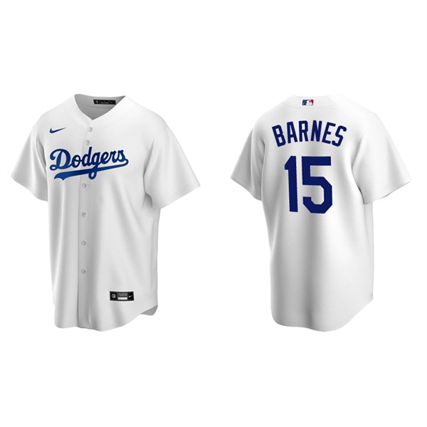 Men's Los Angeles Dodgers Austin Barnes White Replica Home Jersey