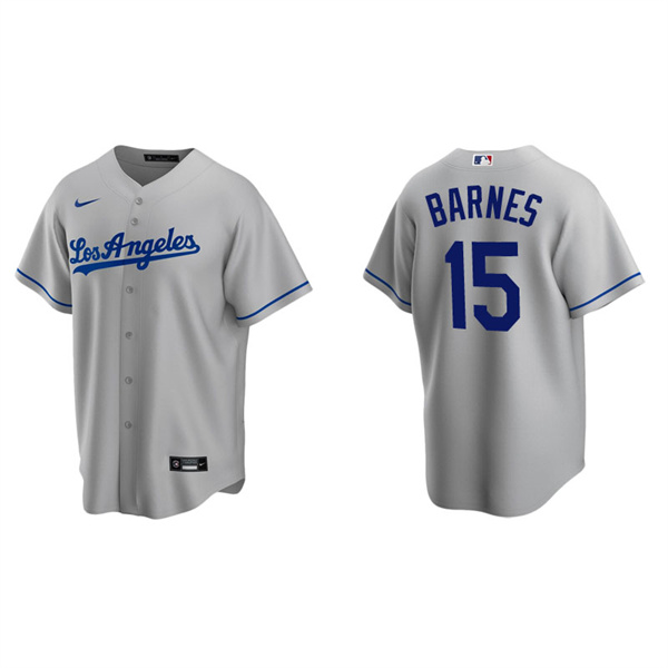 Men's Los Angeles Dodgers Austin Barnes Gray Replica Road Jersey