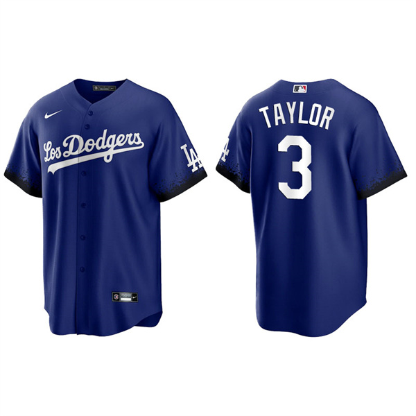 Men's Los Angeles Dodgers Chris Taylor Royal 2021 City Connect Replica Jersey