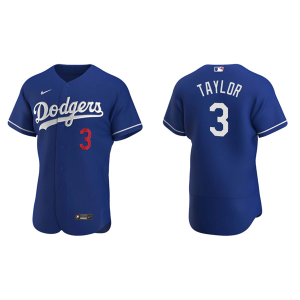 Men's Los Angeles Dodgers Chris Taylor Royal Authentic Alternate Jersey