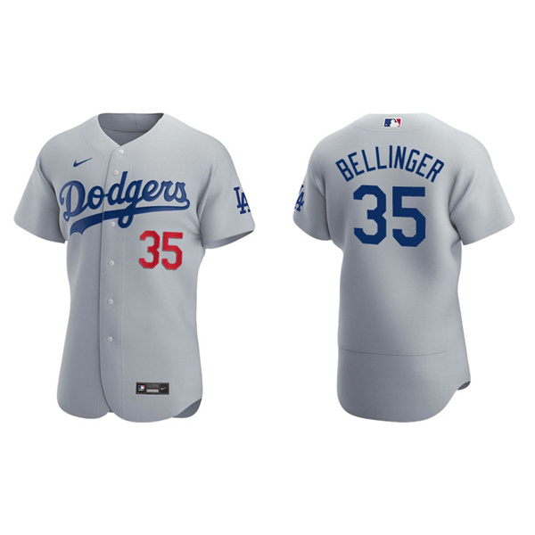 Men's Los Angeles Dodgers Cody Bellinger Gray Authentic Alternate Jersey
