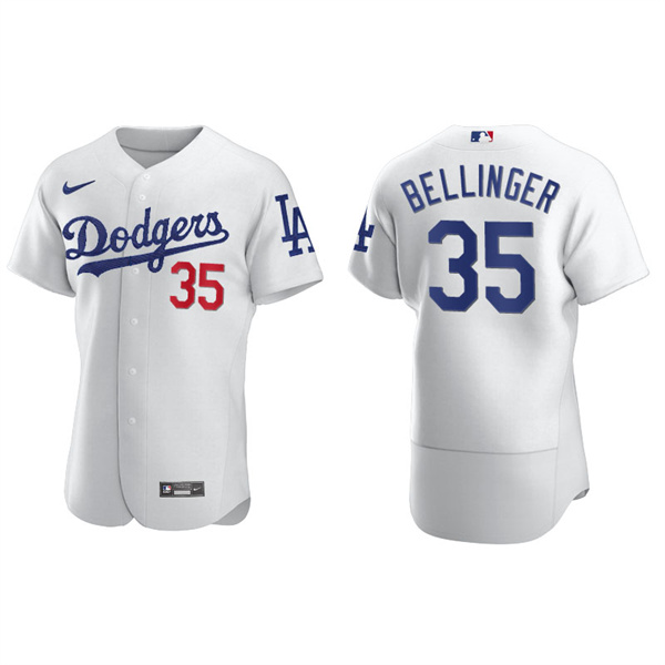 Men's Los Angeles Dodgers Cody Bellinger White Authentic Home Jersey