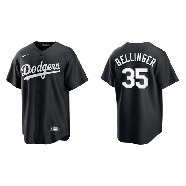 Men's Los Angeles Dodgers Cody Bellinger Black White Replica Official Jersey