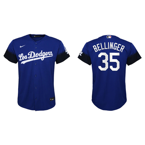 Youth Los Angeles Dodgers Cody Bellinger Royal 2021 City Connect Replica Jersey