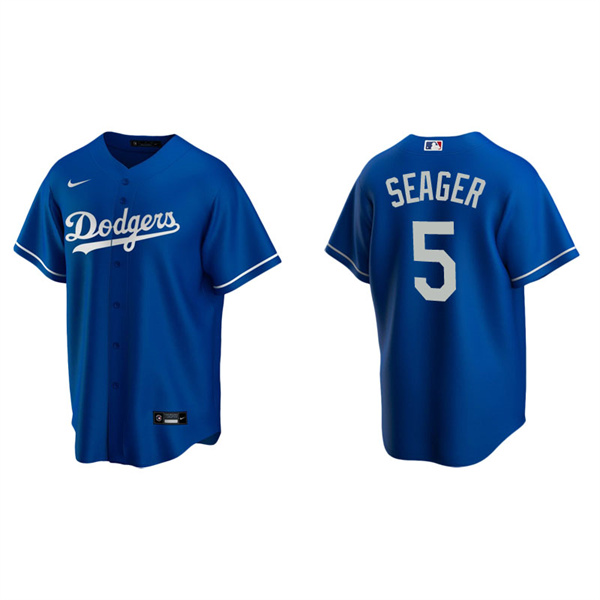 Men's Los Angeles Dodgers Corey Seager Royal Replica Alternate Jersey
