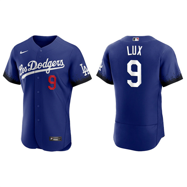 Men's Los Angeles Dodgers Gavin Lux Royal 2021 City Connect Authentic Jersey