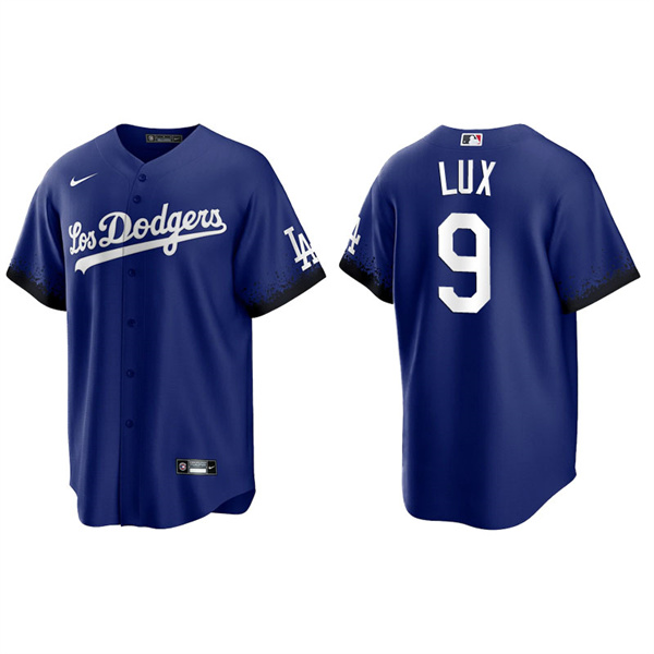 Men's Los Angeles Dodgers Gavin Lux Royal 2021 City Connect Replica Jersey