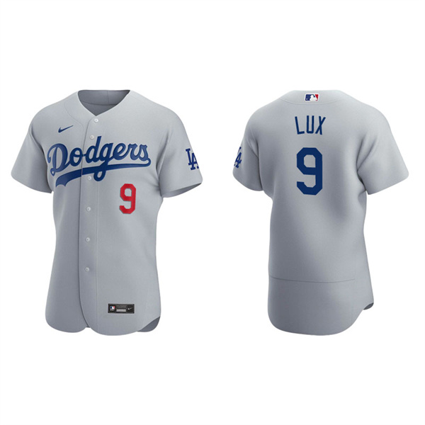 Men's Los Angeles Dodgers Gavin Lux Gray Authentic Alternate Jersey