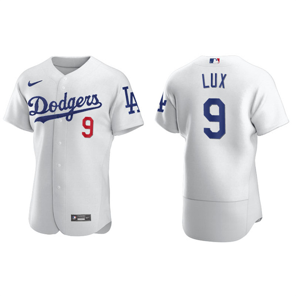 Men's Los Angeles Dodgers Gavin Lux White Authentic Home Jersey