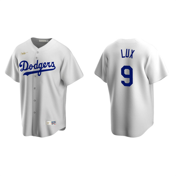Men's Los Angeles Dodgers Gavin Lux White Cooperstown Collection Home Jersey