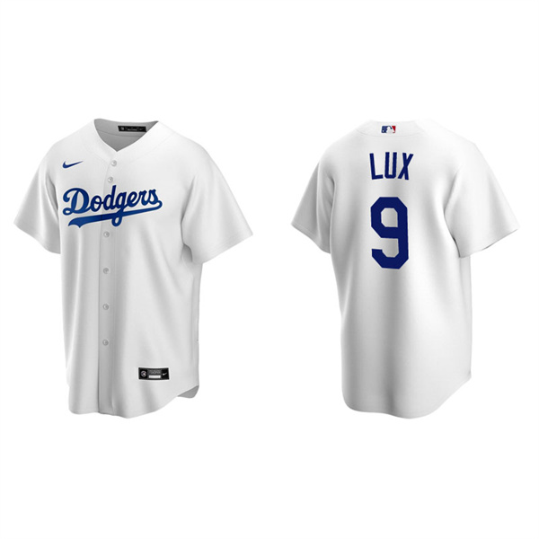 Men's Los Angeles Dodgers Gavin Lux White Replica Home Jersey