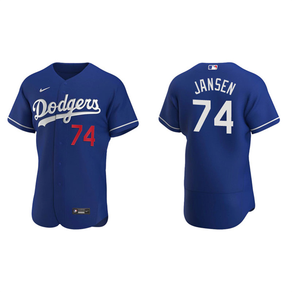 Men's Los Angeles Dodgers Kenley Jansen Royal Authentic Alternate Jersey