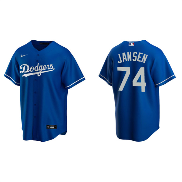 Men's Los Angeles Dodgers Kenley Jansen Royal Replica Alternate Jersey