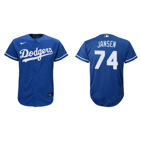 Youth Los Angeles Dodgers Kenley Jansen Royal Replica Alternate Jersey